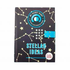 Salakoodiga päevik Roymart Stellar Ideas 15 x 20,5 x 3 cm