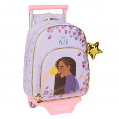 Wheeled school bag Wish Purple 28 x 34 x 10 cm