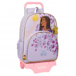 Wheeled school bag Wish Purple 33 x 42 x 14 cm