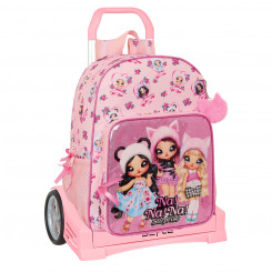 School bag with wheels Na!Na!Na! Surprise Fabulous Pink 33 x 42 x 14 cm