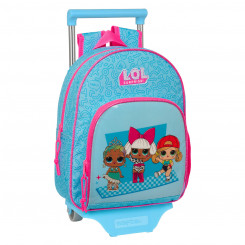 School bag with wheels LOL Surprise! Divas Blue 28 x 34 x 10 cm