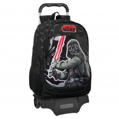 School bag with wheels Star Wars The fighter Black 32 x 44 x 16 cm