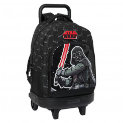 Школьная сумка на колесах Star Wars Истребитель Черный 33 Х 45 Х 22 см