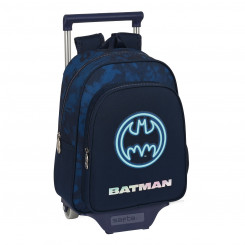 School bag with wheels Batman Legendary Navy blue 27 x 33 x 10 cm