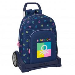 Школьная сумка на колесиках Benetton Cool Navy blue 30 x 46 x 14 см