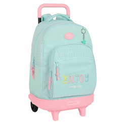 School bag with wheels BlackFit8 Enjoy Green 33 X 45 X 22 cm