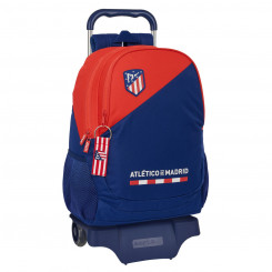 School bag with wheels Atlético Madrid Blue Red 32 x 44 x 16 cm