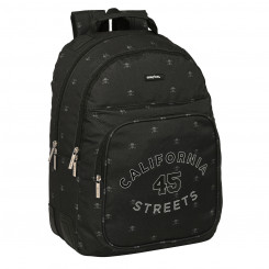 School backpack Safta California Black 32 x 42 x 15 cm
