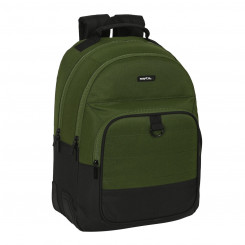 School backpack Safta Dark forest Black Green 32 x 42 x 15 cm