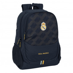 Школьный рюкзак Real Madrid CF Темно-синий 32 x 44 x 16 см