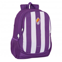 School backpack Real Valladolid CF Purple 32 x 44 x 16 cm