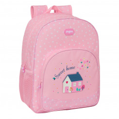 School backpack Glow Lab Sweet home Pink 33 x 42 x 14 cm