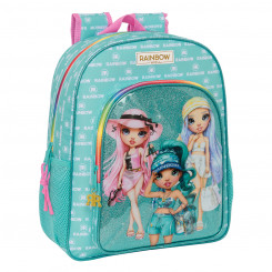 School backpack Rainbow High Paradise Turquoise blue 32 X 38 X 12 cm