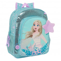 School backpack Frozen Hello spring Blue 32 X 38 X 12 cm