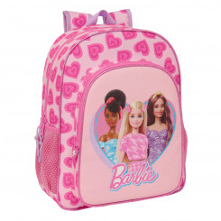 Kooliseljakott Barbie Love Roosa 32 X 38 X 12 cm