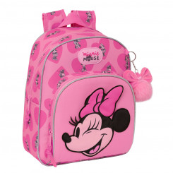 School backpack Minnie Mouse Loving Pink 28 x 34 x 10 cm