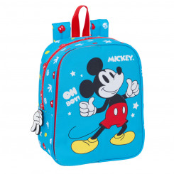 Children's backpack Mickey Mouse Clubhouse Fantastic Blue Red 22 x 27 x 10 cm