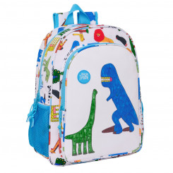 School backpack Algo de Jaime White 33 x 42 x 14 cm