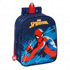 Children's backpack Spider-Man Neon Sea blue 22 x 27 x 10 cm