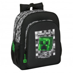 School backpack Minecraft Black Gray 32 X 38 X 12 cm