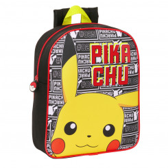 Children's backpack Pokémon Yellow Black 22 x 27 x 10 cm