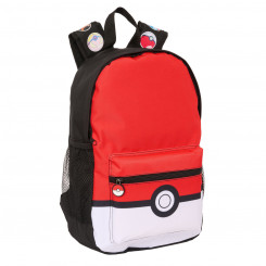 School backpack Pokémon Black Red 28 x 40 x 12 cm
