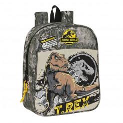 Детский рюкзак Jurassic World Предупреждение Серый 22 х 27 х 10 см