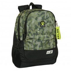 School backpack Kelme Travel Black Green 32 x 44 x 16 cm