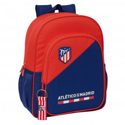 Школьный рюкзак Atlético Madrid Синий Красный 32 X 38 X 12 см
