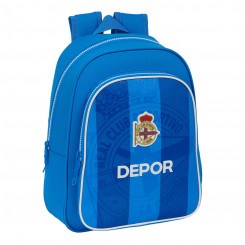 Школьный рюкзак RC Deportivo de La Coruña Синий 27 x 33 x 10 см