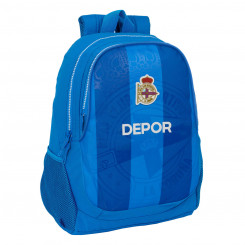 Школьный рюкзак RC Deportivo de La Coruña Синий 32 x 44 x 16 см