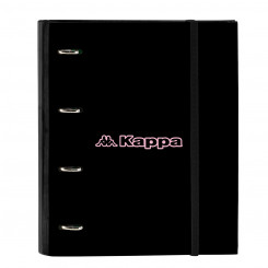 Ring binder Kappa Silver bench Black Pink 27 x 32 x 3.5 cm