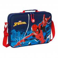 Школьная сумка Человек-паук Неон Морской синий 38 х 28 х 6 см