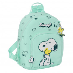 Backpack Snoopy Groovy Mini Green 25 x 30 x 13 cm