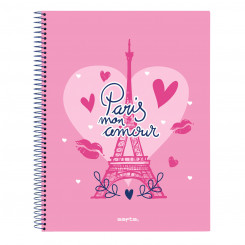 Notebook Safta Paris Pink Sea blue A4 120 Sheets