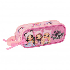 Double Zipper Pencil Case Na!Na!Na! Surprise Fabulous Pink 21 x 8 x 6 cm