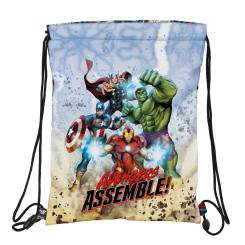 Gift bag with ribbons The Avengers Forever Multicolor 26 x 34 x 1 cm