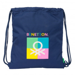 Подарочный пакет с лентами Benetton Cool Navy blue 35 х 40 х 1 см