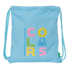 Gift bag with ribbons Benetton Spring Sky blue 35 x 40 x 1 cm