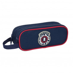 Pencil case with two zippers BlackFit8 Navy blue 21 x 8 x 6 cm