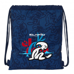 Gift bag with ribbons El Niño Paradise Sea blue 35 x 40 x 1 cm