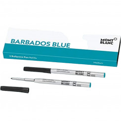Fountain pen refill Montblanc 128219 Turquoise blue Blue (2 Units)