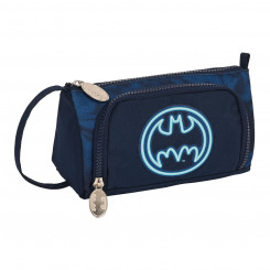 School bag with accessories Batman Legendary Navy blue 20 x 11 x 8.5 cm (32 Pieces, parts)