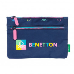 School bag Benetton Cool Navy blue 23 x 16 x 3 cm
