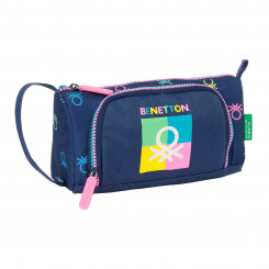 School bag with accessories Benetton Cool Sea blue 20 x 11 x 8.5 cm (32 Pieces, parts)