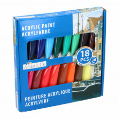 Set of acrylic paints Artist&CO 18 Pieces, parts 36 ml