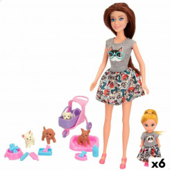 Doll Colorbaby Bella with Pet 9 x 30 x 4 cm (6 Units)