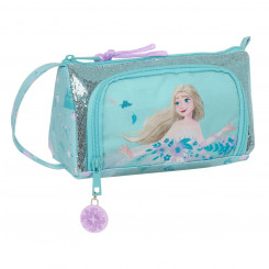 Школьная сумка с аксессуарами Frozen Hello Spring Голубая 20 х 11 х 8,5 см (32 шт., детали)