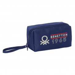 Школьная сумка Benetton Varsity Grey Sea blue 22 x 10 x 10 см