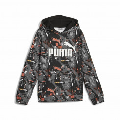 Sweatshirt with hood, children's Puma Ess+ Futureverse Aop Black